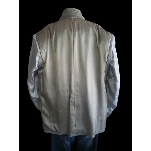 Holland & Sherry Savile Row Bespoke Blazer Mens 42R Windowpane Double Breasted - Picture 8 of 14